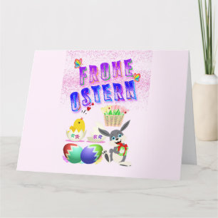 Frohe Ostern Thank You Card