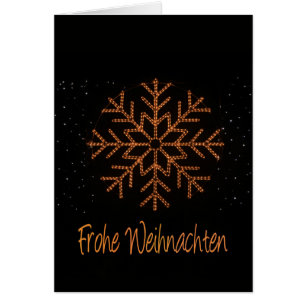 Frohe Weihnachten allemand cristal lumières