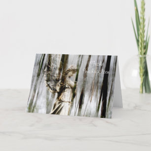 Frohe Weihnachten Angel Abstract card