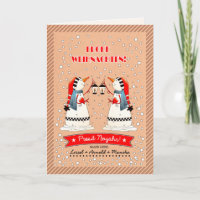 Frohe Weihnachten. Carte de Noël en allemand