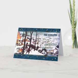 Frohe Weihnachten. Carte de Noël en allemand