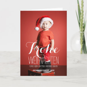 Frohe Weihnachten   Carte de voeux de vacances all
