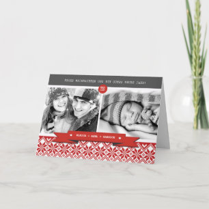 Frohe Weihnachten. Carte photo de Noël allemande
