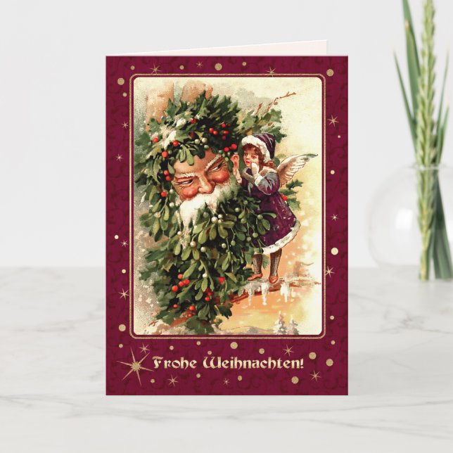 Frohe Weihnachten. Cartes de Noël en allemand (Devant)