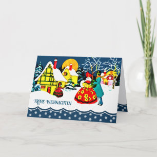 Frohe Weihnachten. Cartes de Noël en allemand