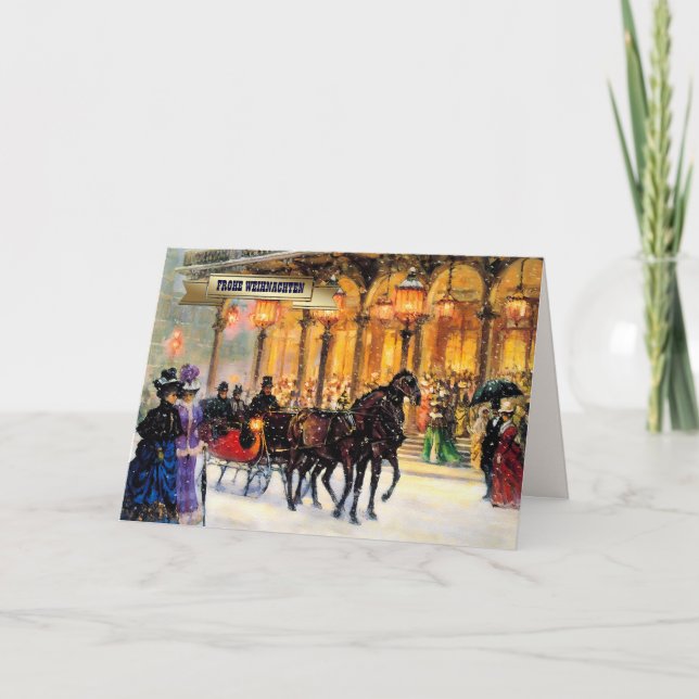 Frohe Weihnachten. Cartes de Noël en allemand (Devant)