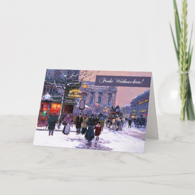 Frohe Weihnachten. Cartes de Noël en allemand (Devant)