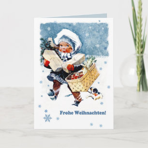 Frohe Weihnachten. Cartes de Noël en allemand
