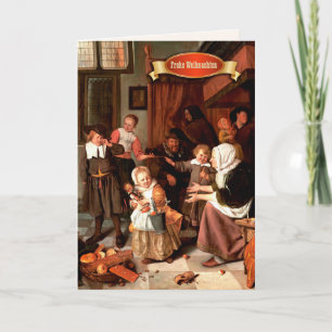 Frohe Weihnachten. Christmas Card in German