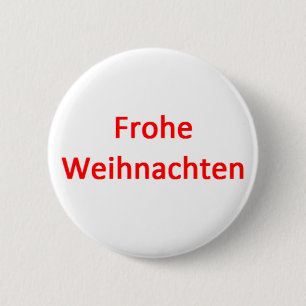 frohe weihnachten coffee mug 2 inch round button