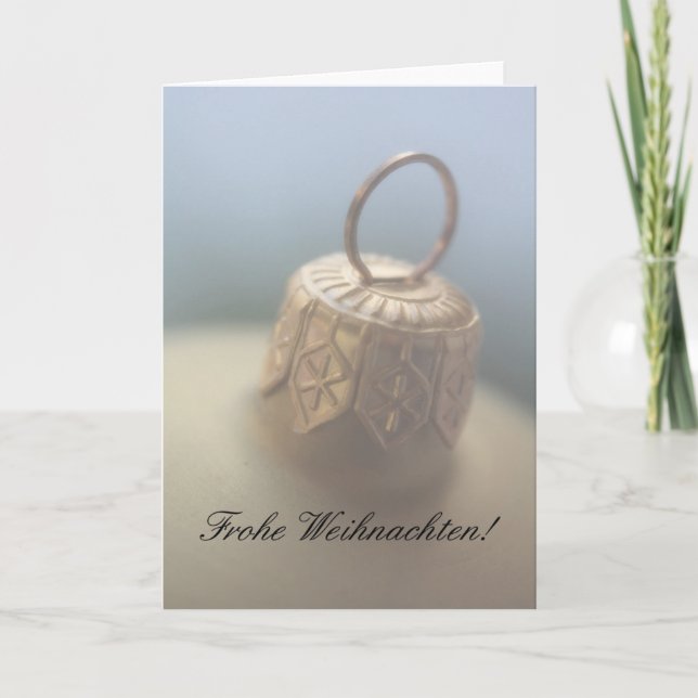 Frohe Weihnachten German Christmas Card (Front)