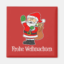 Frohe Weihnachten German Christmas Santa
