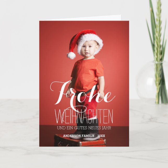 Frohe Weihnachten | German Holiday Greeting Card (Front)