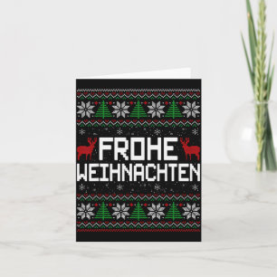 Frohe Weihnachten German Merry Christmas Holidays Card