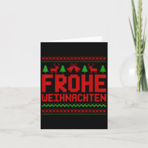 Frohe Weihnachten Merry Christmas In German Funny Card