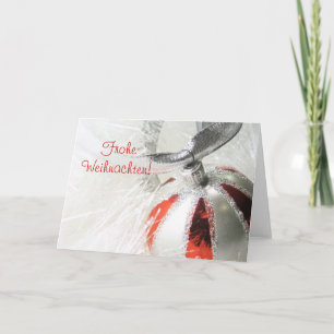 Frohe Weihnachten Ornament Design Holiday Card