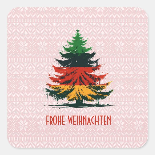 FROHE WEIHNACHTEN STICKER (Front)