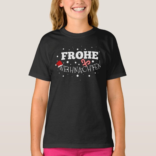 Frohe Weihnachten T-Shirt (Front)