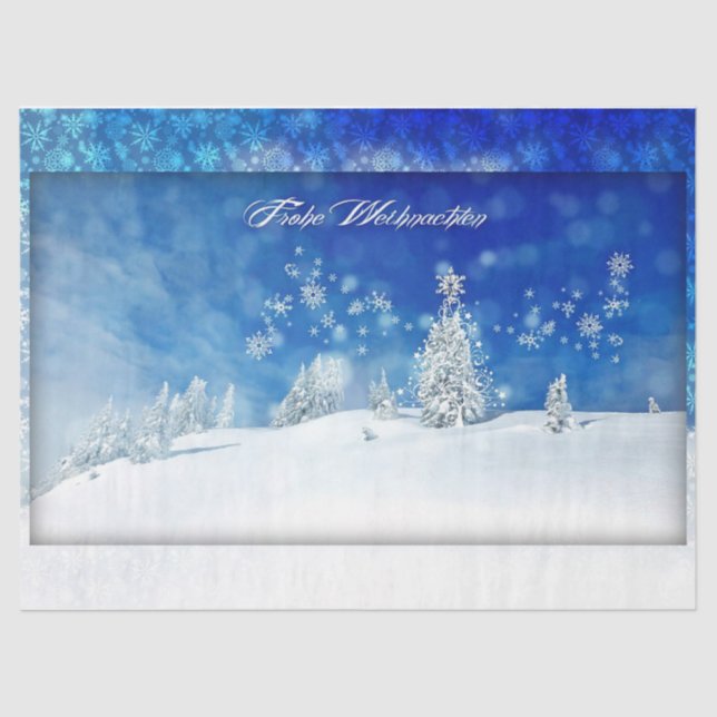 Frohe Weihnachten Tissue Paper (Front)