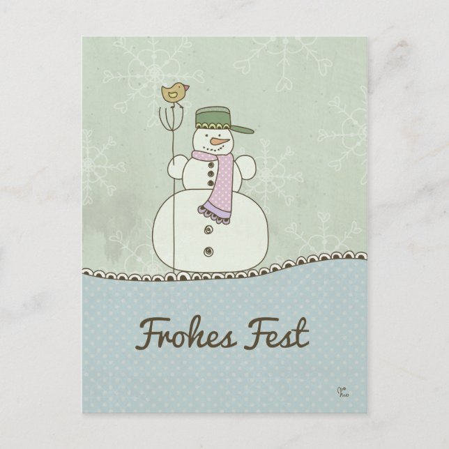 Frohes Fest Postcard (Front)