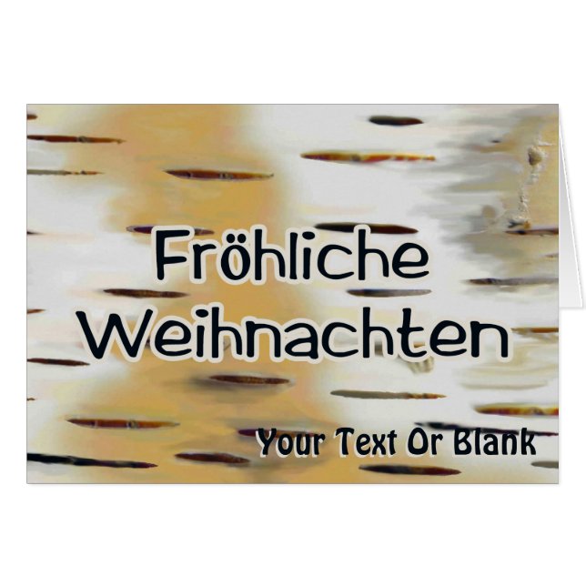 Fröhliche Weihnachten - Birchbark (Devant horizontal)