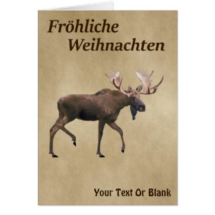 Fröhliche Weihnachten - Bull Moose Sur Ancien Papi