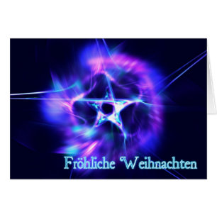 Fröhliche Weihnachten - Étoile lumineuse