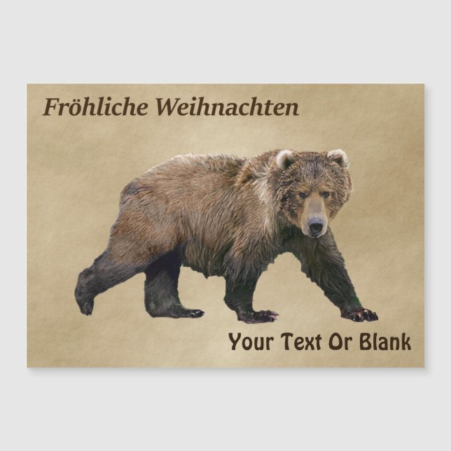 Fröhliche Weihnachten - Kodiak Bear (Front)