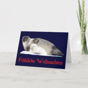 Frohliche Weihnachten - Ringed Seal Holiday Card