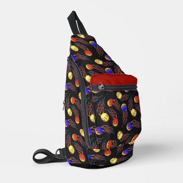 Frolf - Flaming Disc Golf Sling Bag (Left Corner)
