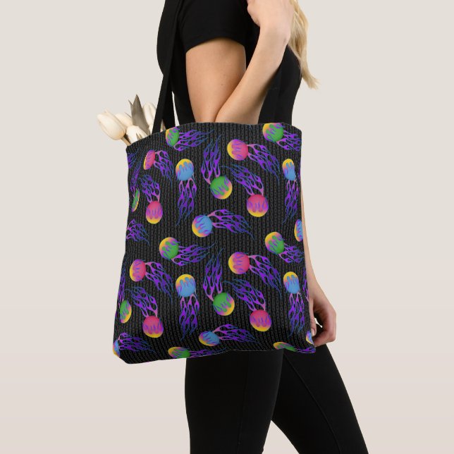 Frolf - Flaming Disc Golf Tote Bag (Close Up)