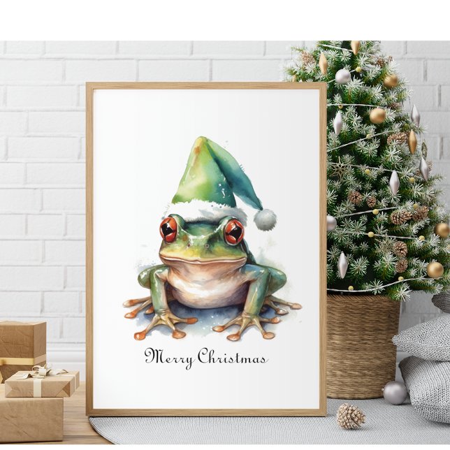 Frolic Christmas Frog, custom Poster (Creator Uploaded)
