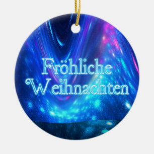 Froliche Weihnachten - Qaanaaq - Northern Lights Ceramic Ornament