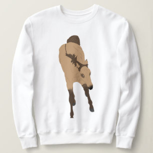 Frolicking Dun Horse Sweatshirt