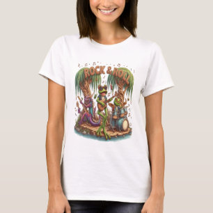 Frolicking Frogs Form Fantastic Froggy Band T-Shirt