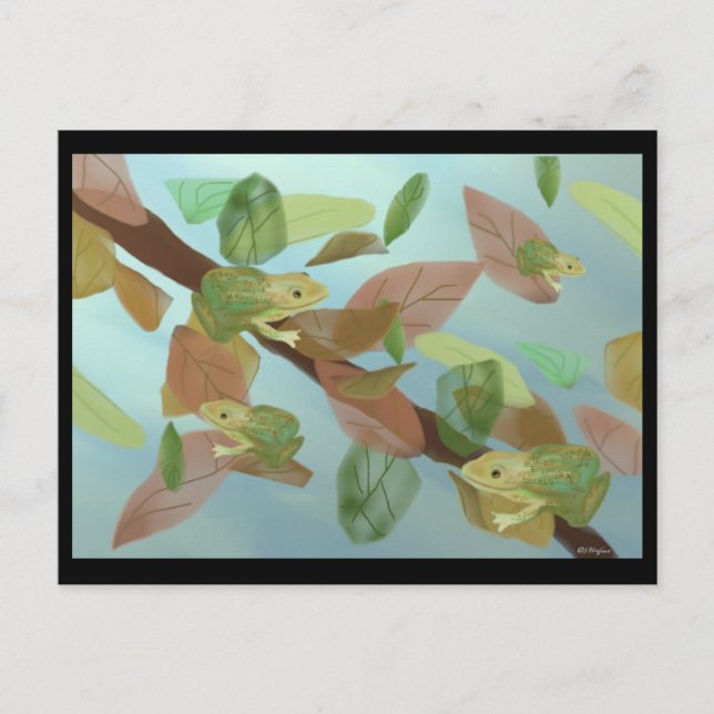 Frolicking Frogs Postcard (Front)