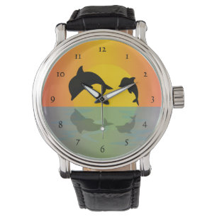 Frollocking Dolphins at Sunset Watch