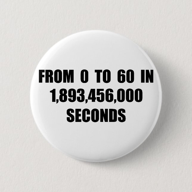 From  0 to 60 in seconds 2 inch round button (Front)