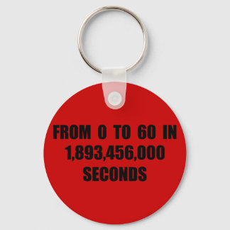 From  0 to 60 in seconds keychain