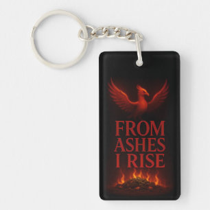 From Ashes I Rise – Phoenix Motivational Keychain