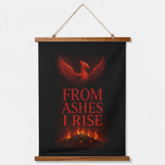 From Ashes I Rise – Phoenix Rebirth Motivational Hanging Tapestry