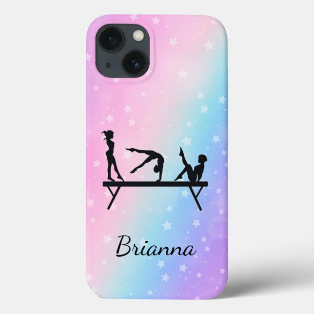 From Beam to Phone Personalized Gymnastics Case-Mate iPhone Case (Back)