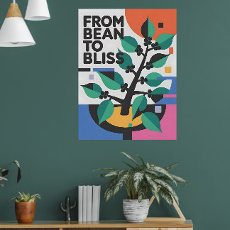 From Bean to Bliss Coffee Poster
