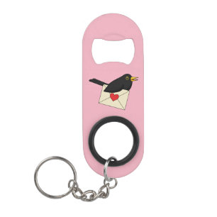 From Blackbird with Love Keychain Bottle Opener