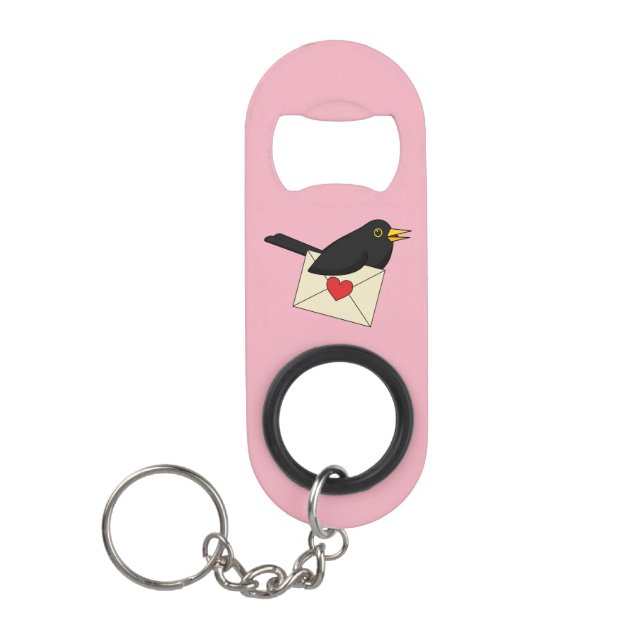 From Blackbird with Love Keychain Bottle Opener (Front)