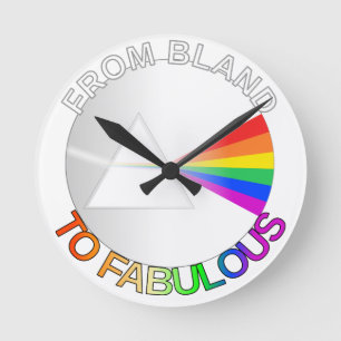 From Bland to Fabulous Round Clock