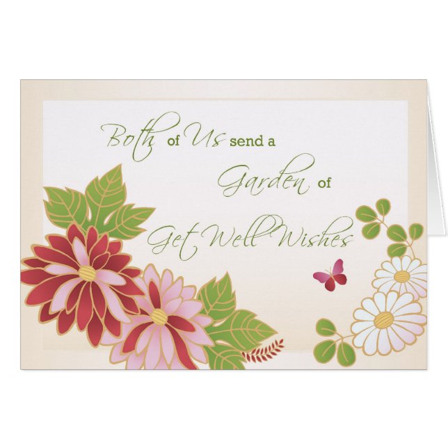 From Both of Us Get Well Wishes, Flowers (Front Horizontal)