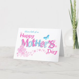 From Both of Us Mother's Day with Flowers Card