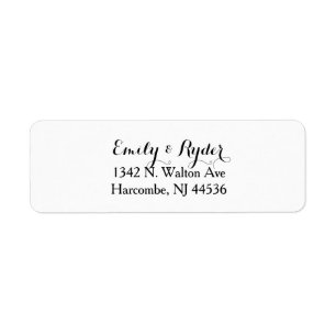 from both of us - return address labels