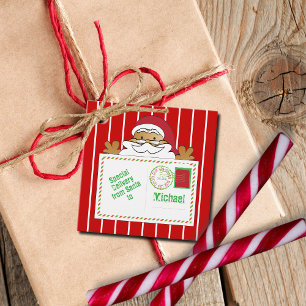 From Brown Santa North Pole Special Delivery Funny Favour Tags